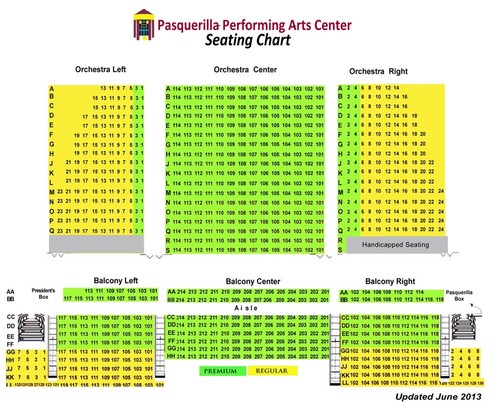 Blumenthalarts Org Seating Chart