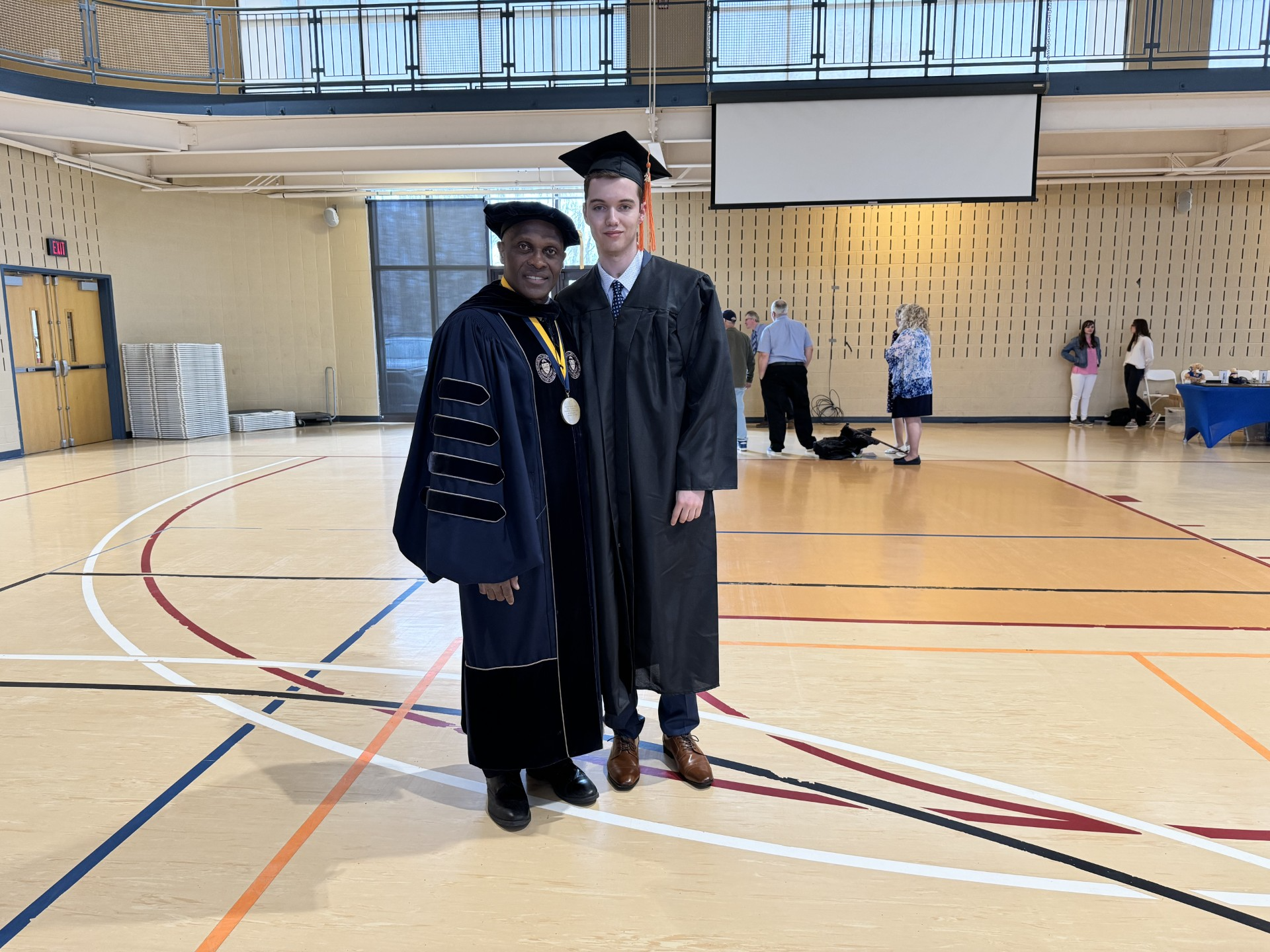 Dr. Spectar and Nicholas Sequino, Mechanical Engineering Graduate 2024