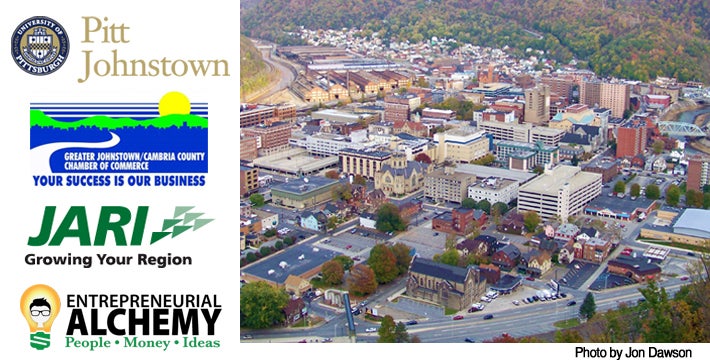 overhead view of Johnstown