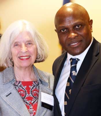 Nancy Coleman Mickle and President Jem Spectar 