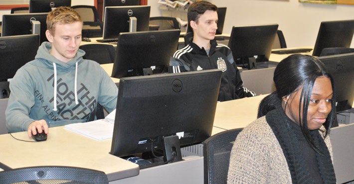 Students in computer lab