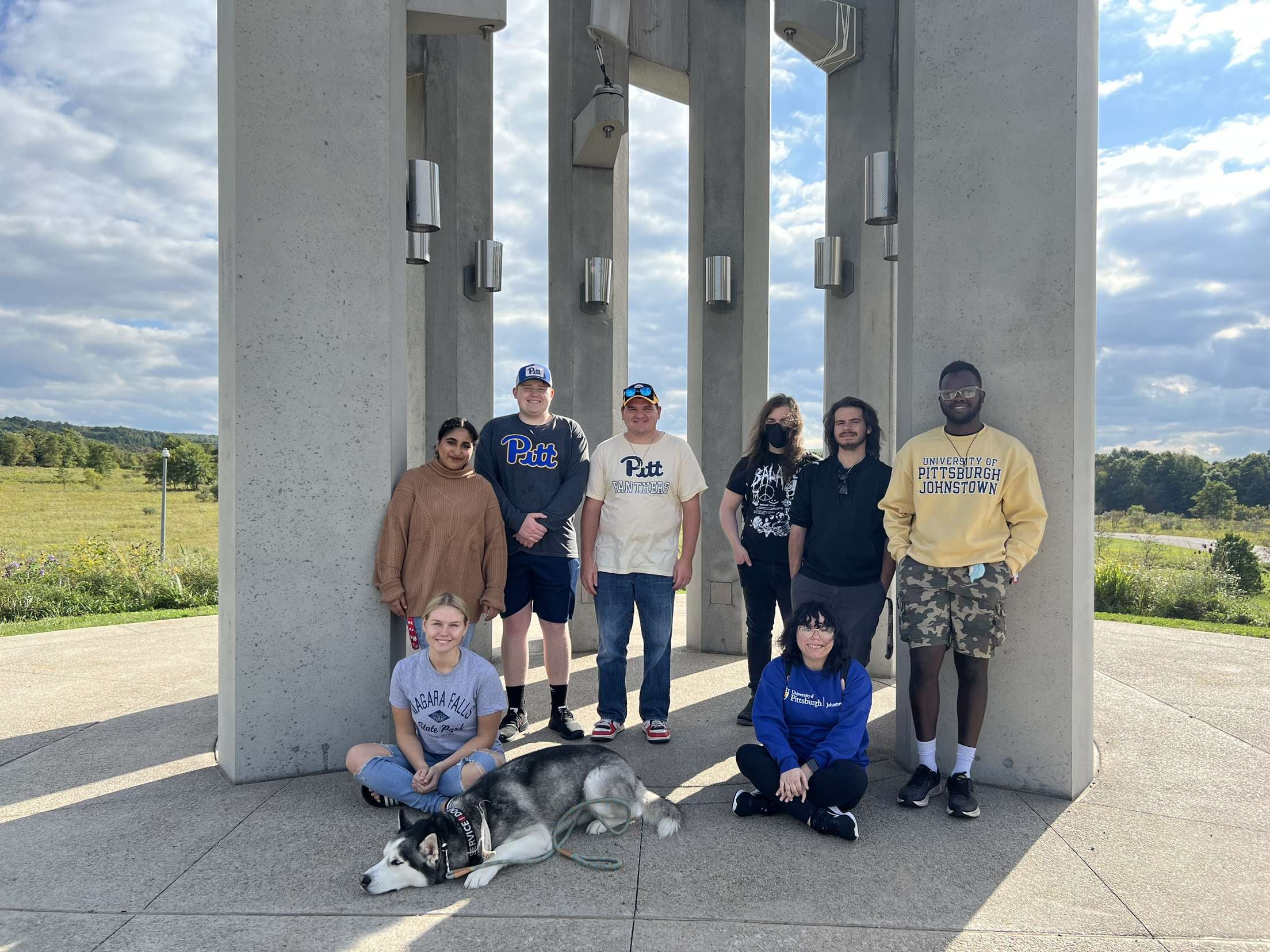 History Club students visiting the Flight 93 National Memorial.
