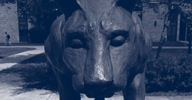mountain cat statue
